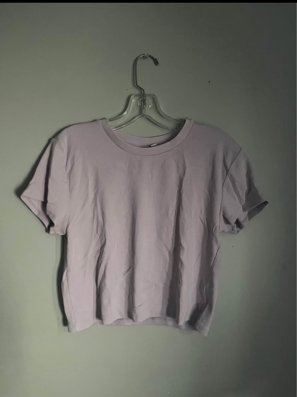 TNA Lilac Cropped Crewneck Tee